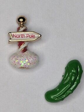 Origami Owl Christmas Pickle and North Pole Charm Set